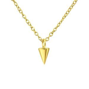 14k Gold Vermeil Spike Pendant Necklace